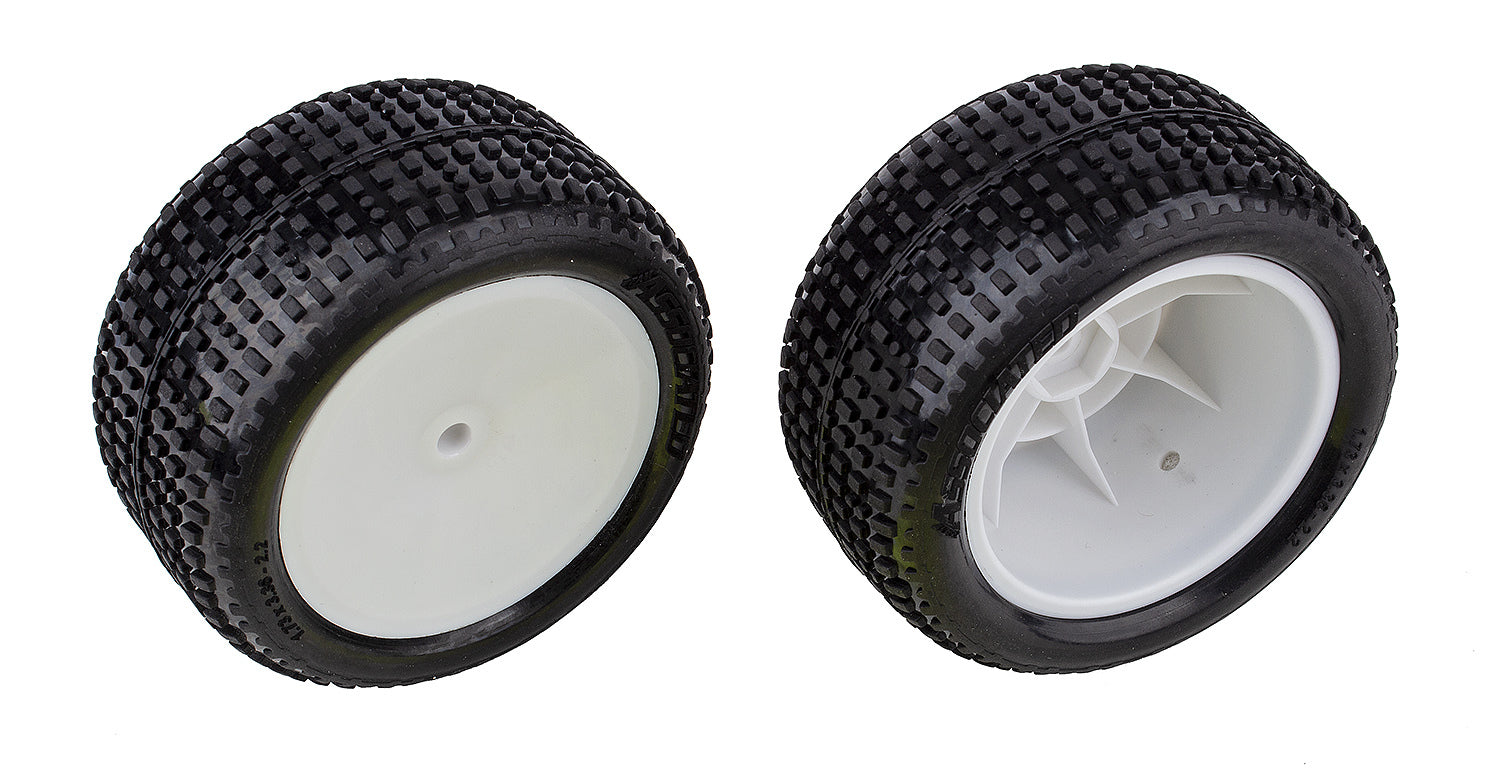 ASS72019 RB10 RTR Rear Wheels and Tires, mounted Team Associated