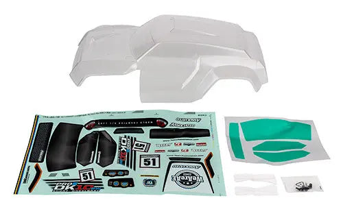 Pro2 DK10SW Desert Buggy Body, clear Team Associated