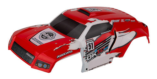 ASS72121 Pro2 DK10SW Desert Buggy Body, clear Team Associated