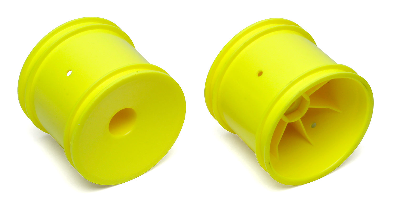 ASS7853 2WD Truck Wheels, 2.2 in, 12 mm Hex, yellow Team Associated
