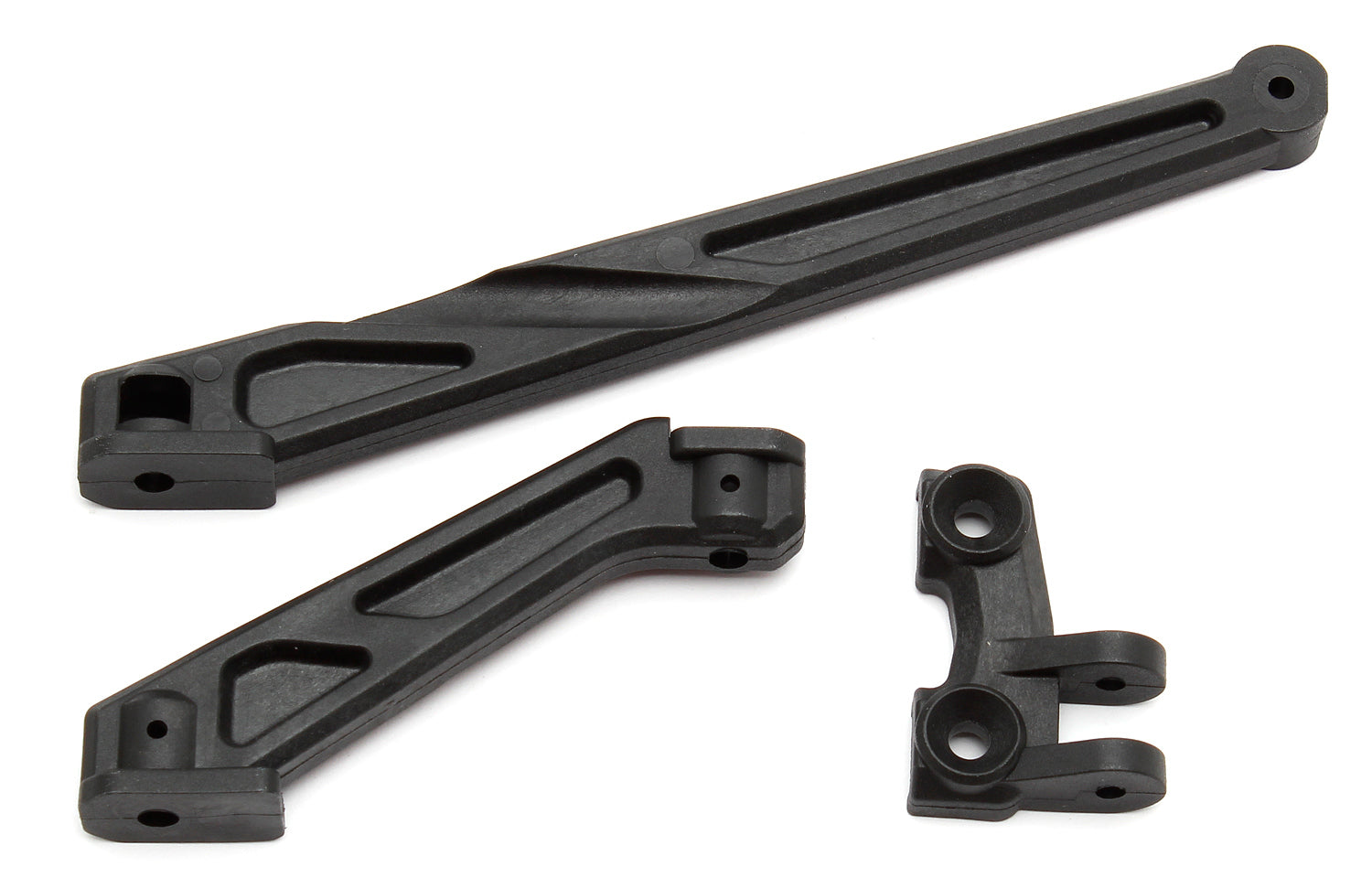 ASS81032 RC8B3 Chassis Braces, long (front and rear) Team Associated