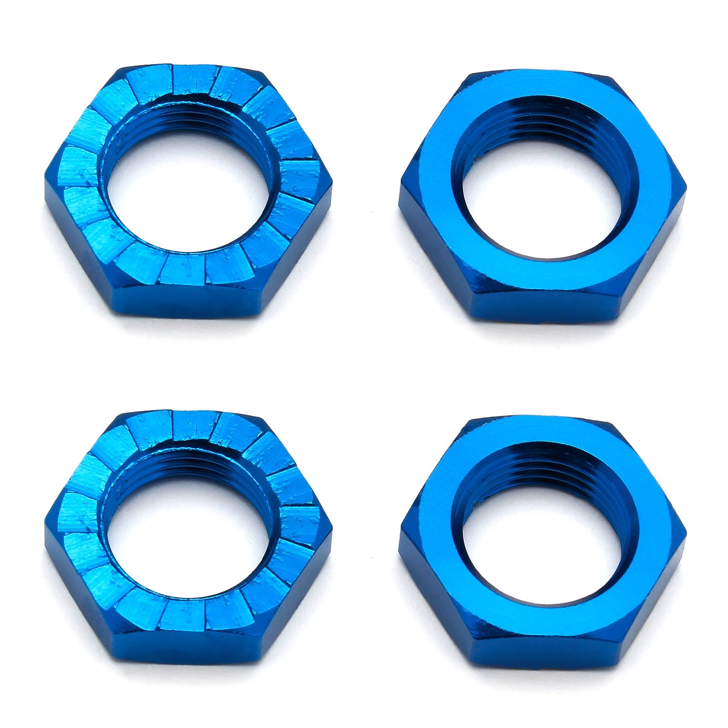 ASS81082 FT Wheel Nuts, 17 mm, blue aluminum Team Associated
