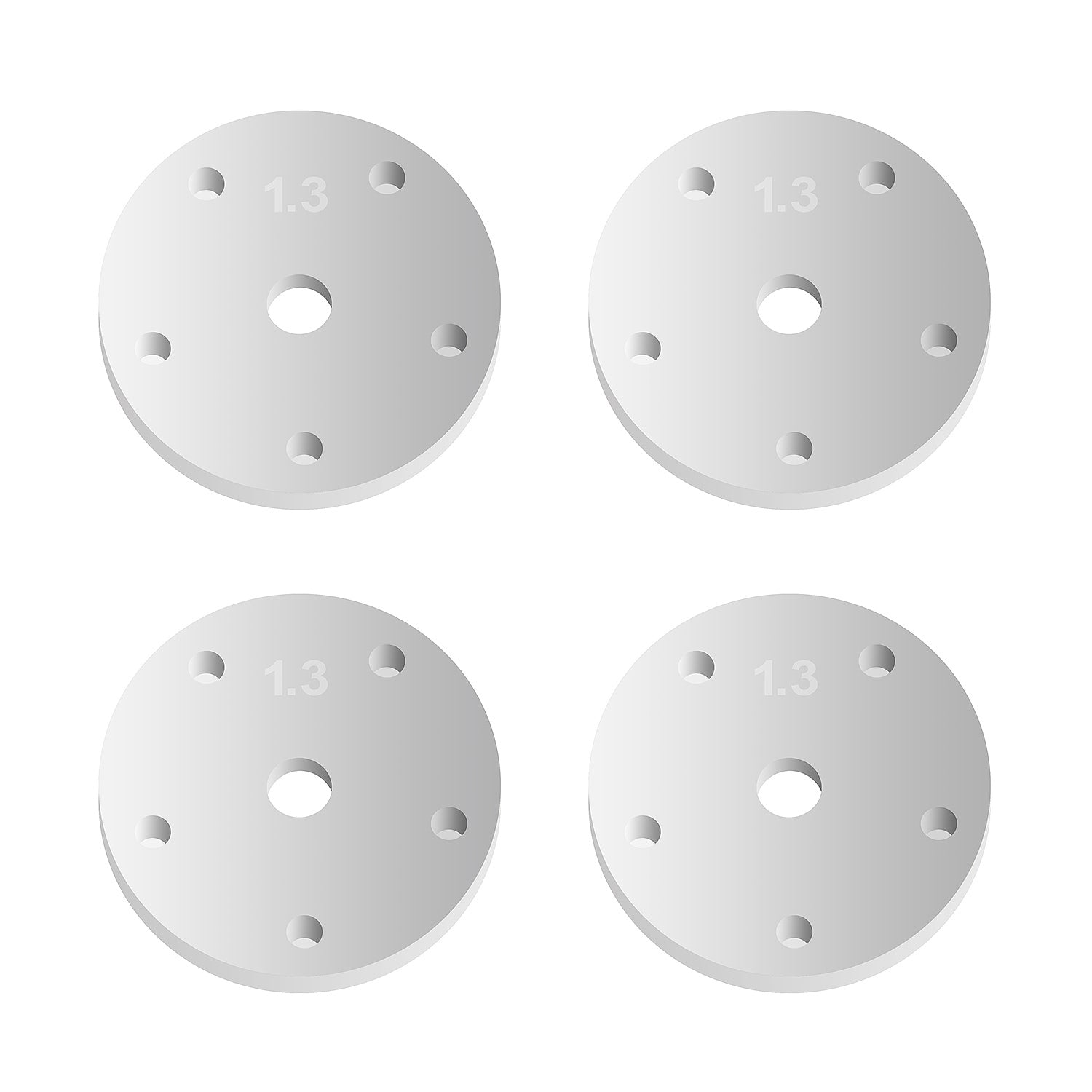 ASS81201 FT 16mm Shock Piston, 5x1.3mm, flat Team Associated