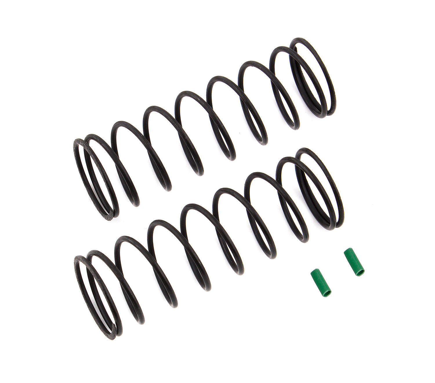 ASS81222 Front Springs V2, green, 4.9 lb/in, L70, 9.5T, 1.6D Team Associated