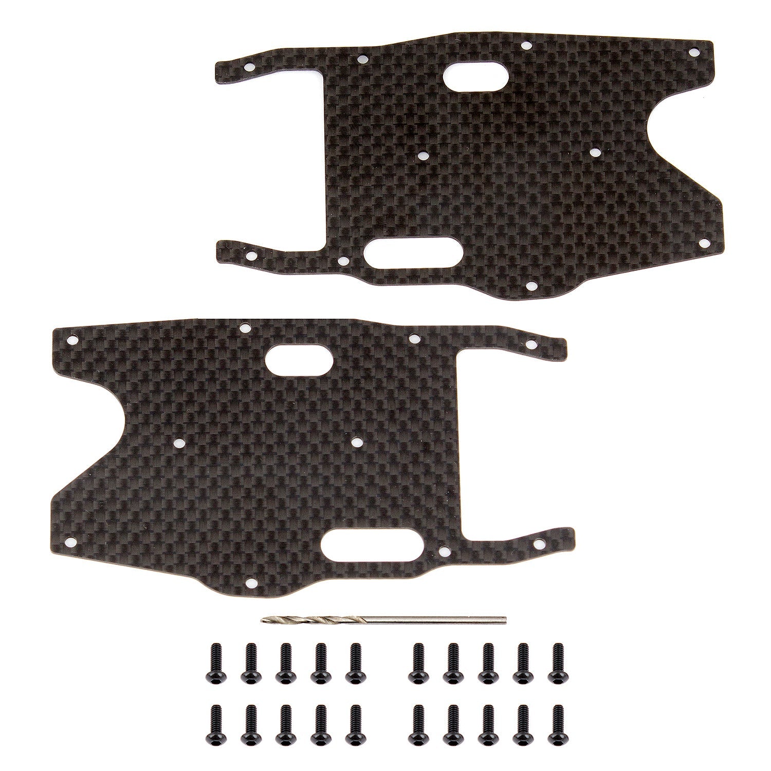 ASS81419 RC8B3.1 FT Arm Stiffeners, rear, carbon fiber Team Associated