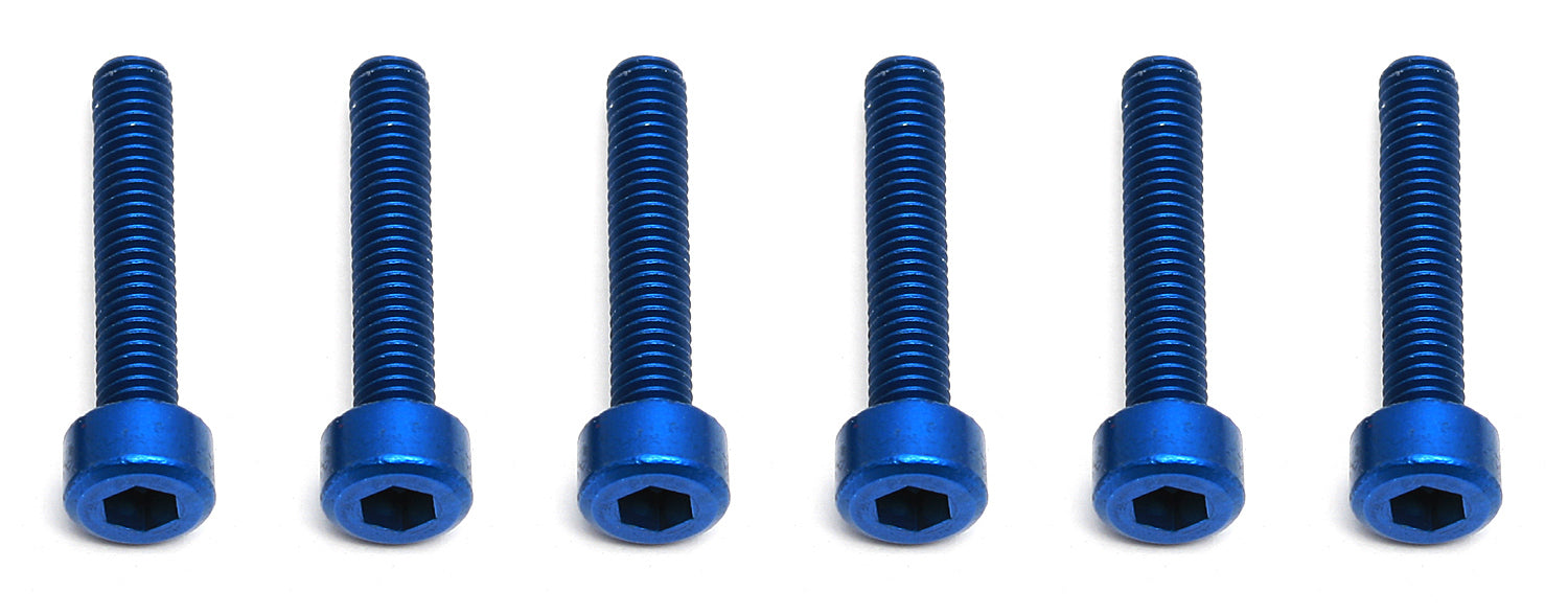 ASS8565 FT Screws, Blue Aluminum M3x16 mm SHCS Team Associated