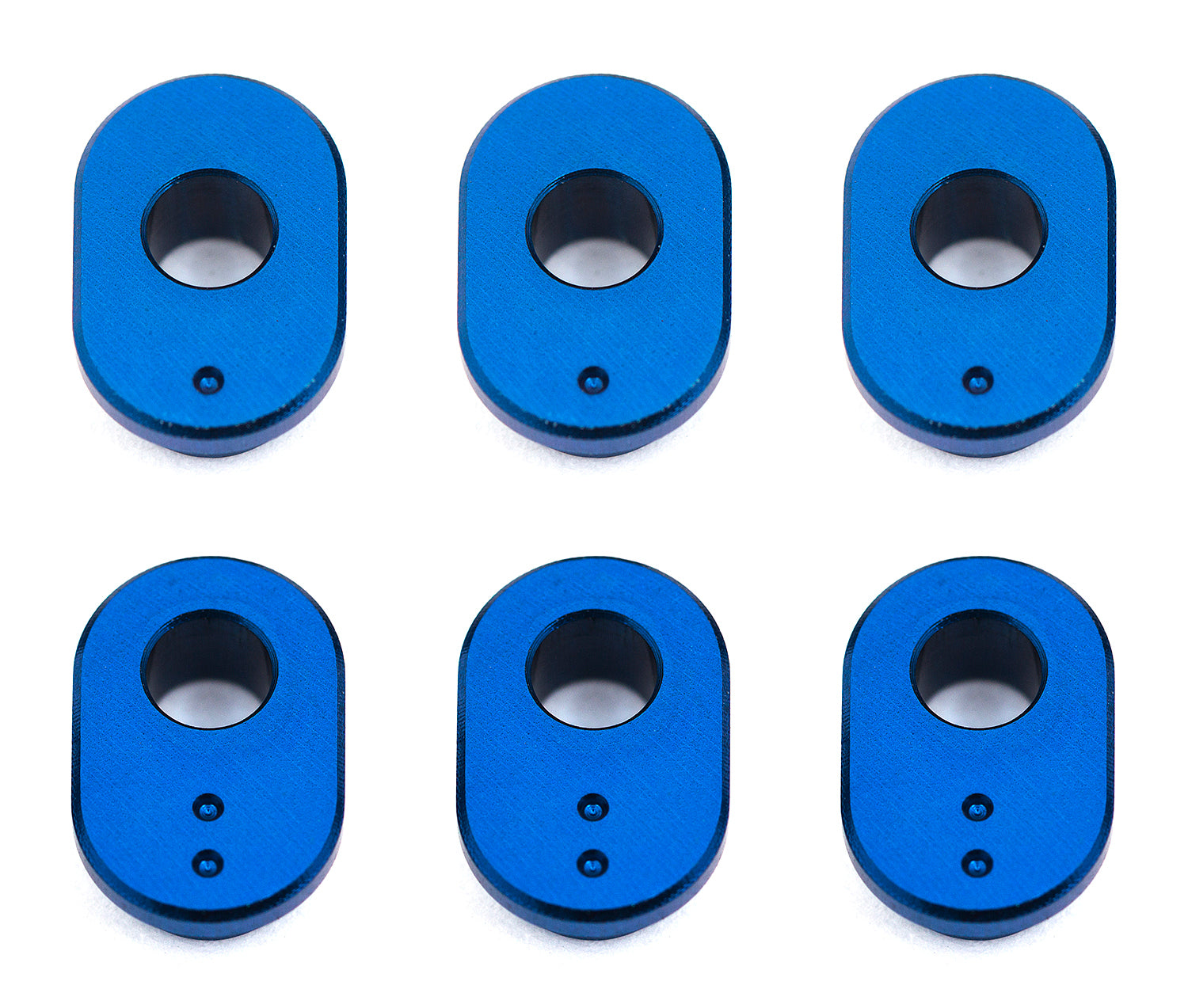 ASS8659 #### RC10F6 FT Caster Bushings, blue aluminum Team Associated