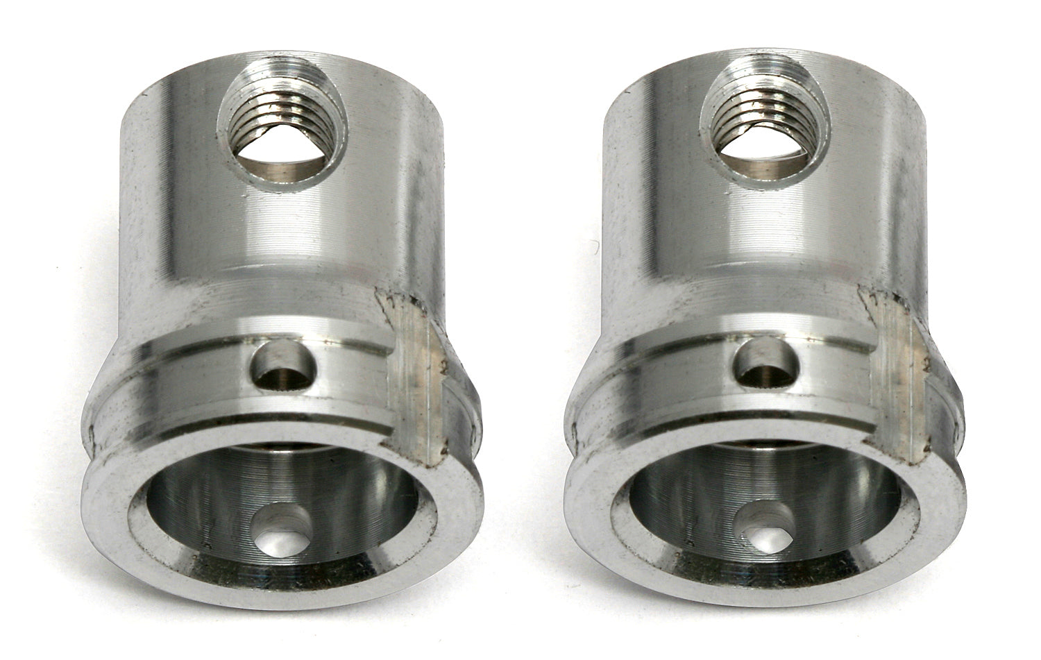 ASS89286 FT Gearbox Input Cups, aluminum, silver Team Associated