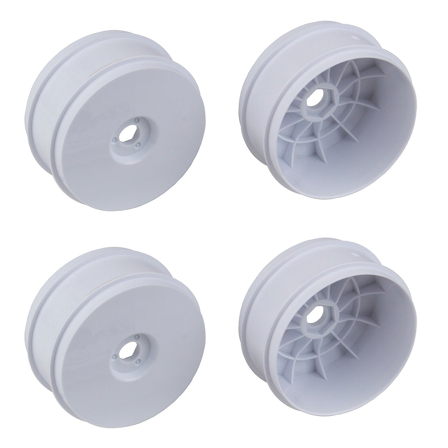 ASS89296 1:8 Buggy Wheels, 83 mm, 17 mm Hex, white Team Associated
