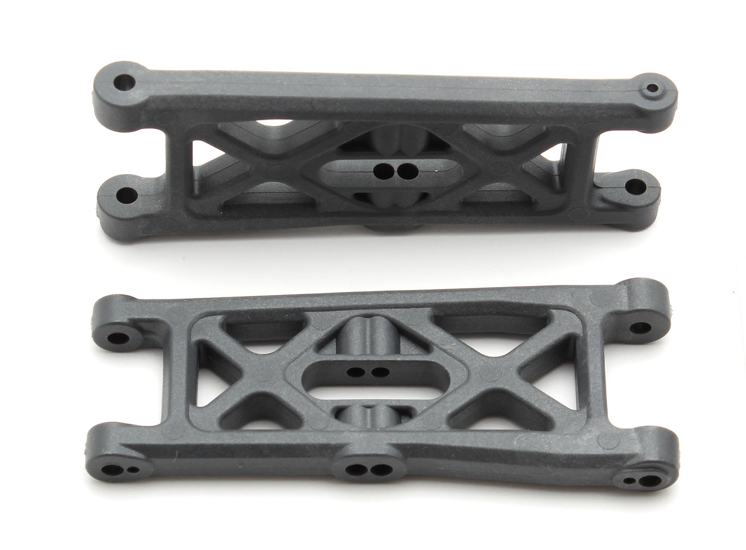 ASS91399 Front Suspension Arms, flat, hard Team Associated