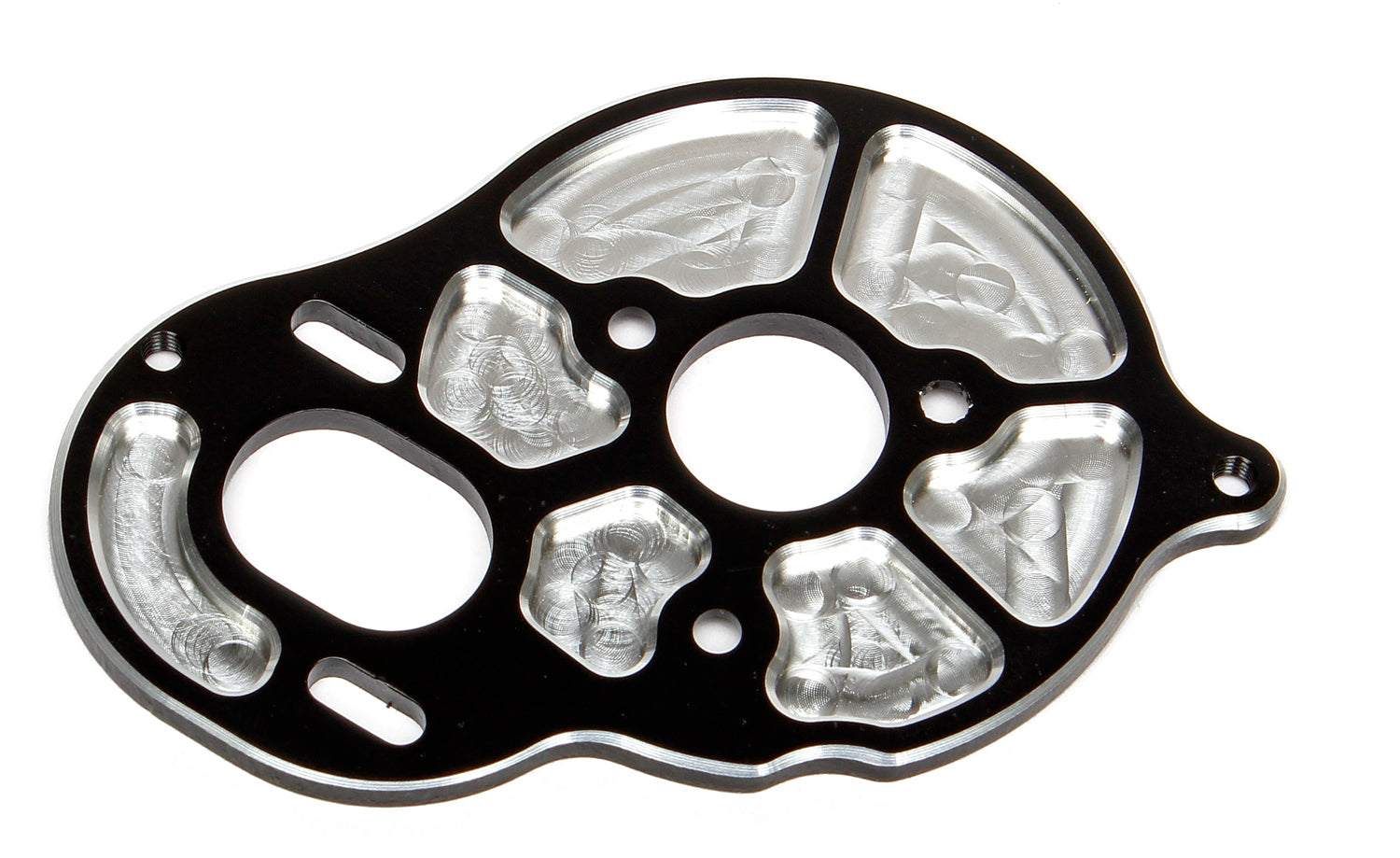 ASS91602 FT Front Motor Plate, black, 3 gear Team Associated