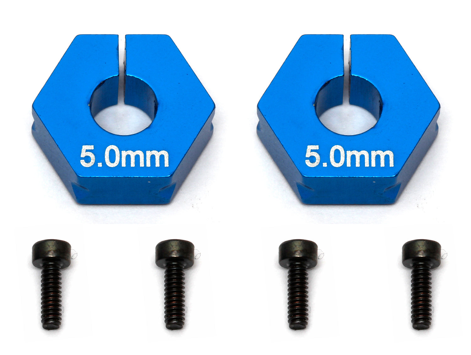 ASS91609 FT Clamping Wheel Hexes, 5.0 mm offset Team Associated
