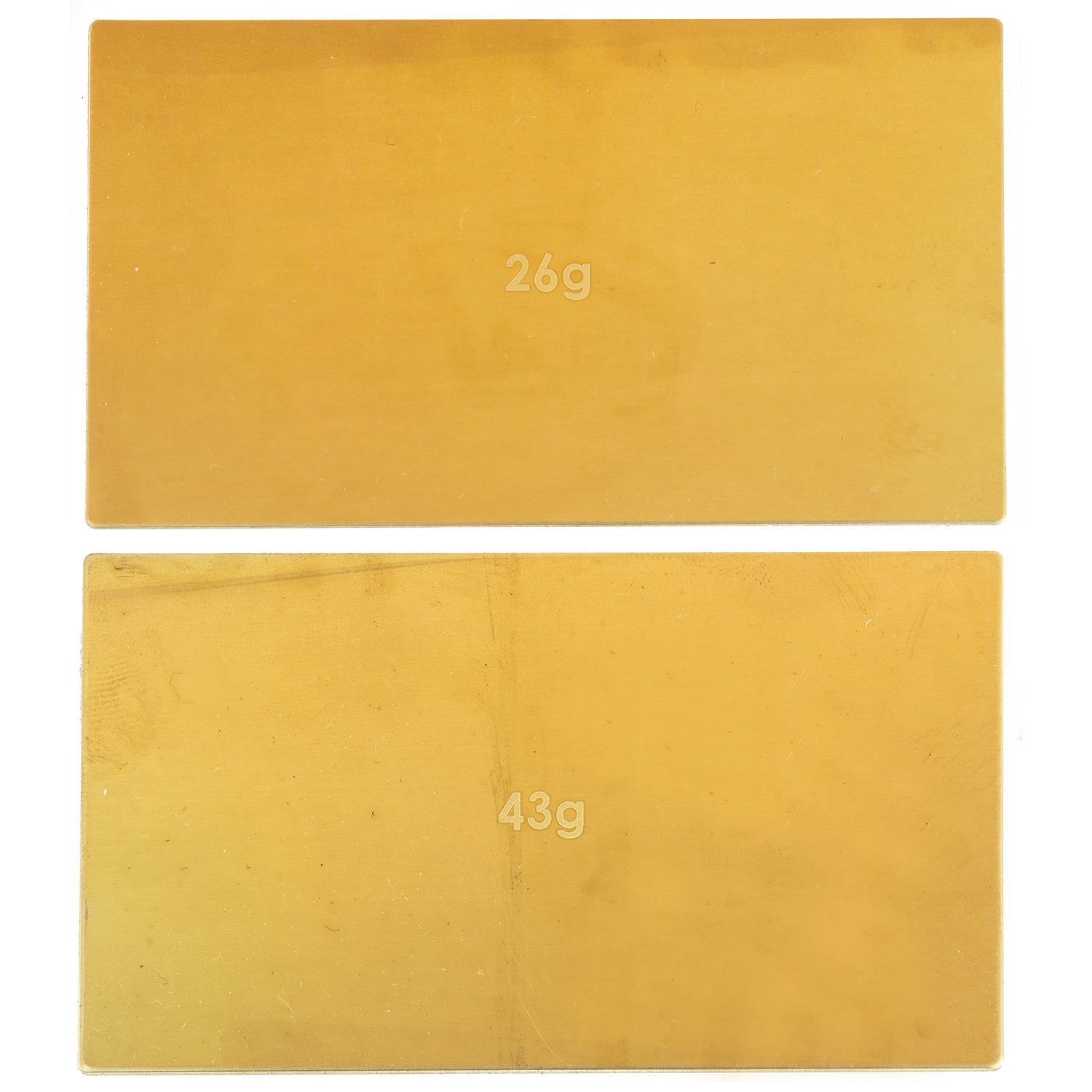 ASS91744 FT Brass Under Battery Weights, 26g, 43g Team Associated