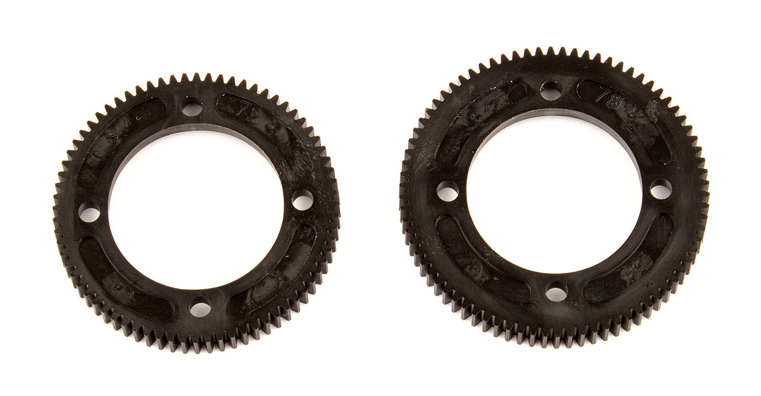 ASS92149 RC10B74 Center Diff Spur Gears, 72T/48P, 78T/48P Team Associated