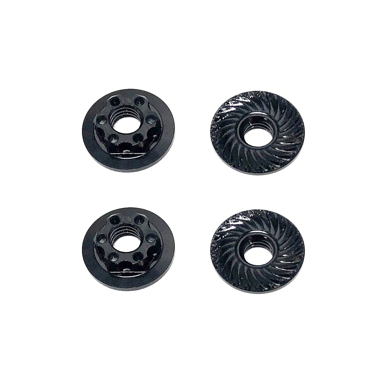 ASS92254 FT Nuts, M4 Low Profile Wheel Nuts, black Team Associated