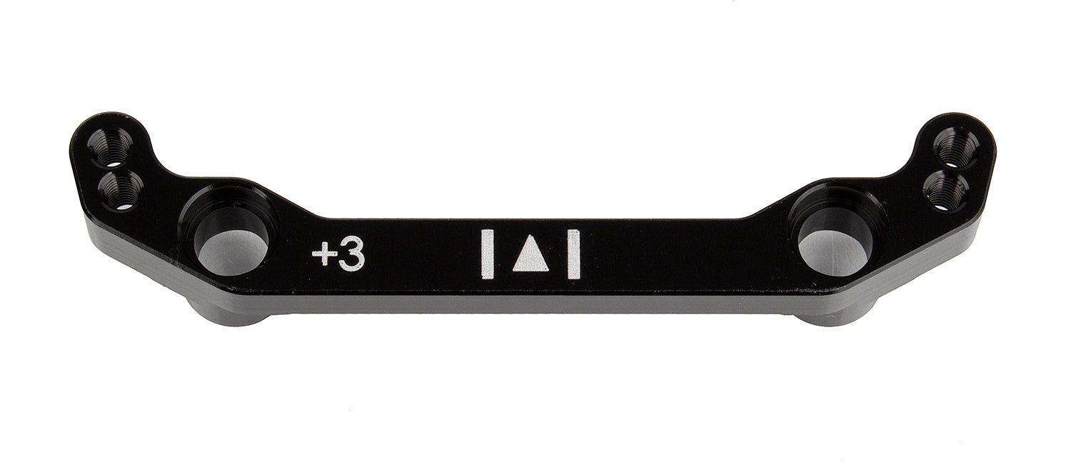 ASS92257 RC10B74.1 Steering Rack, +3mm, aluminum Team Associated