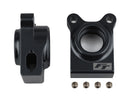 ASS92271 RC10B74.1 FT Rear Hubs, black aluminum Team Associated