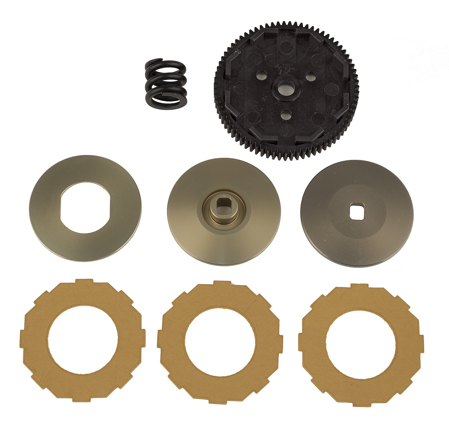 ASS92282 RC10B74.1 3 Pad Slipper Conversion Team Associated