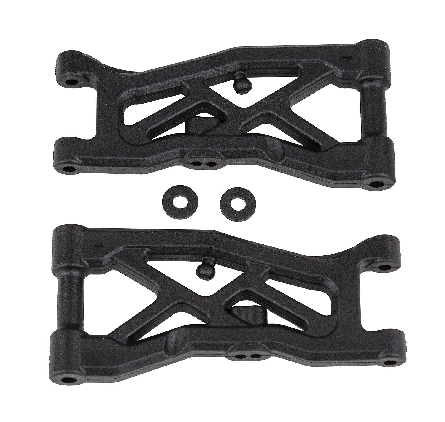 ASS92313 RC10B74.2 Front Suspension Arms, gull wing Team Associated