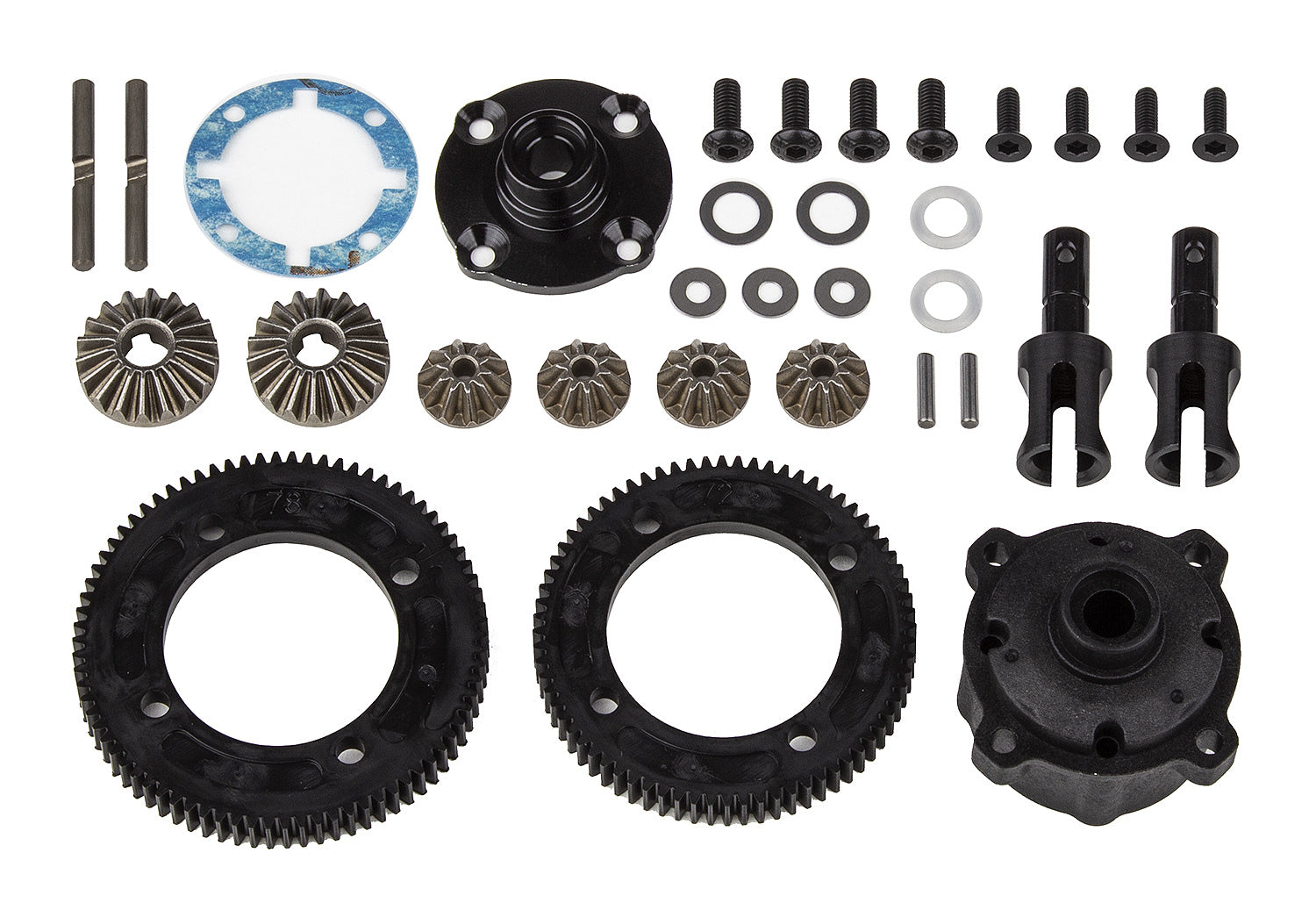 ASS92355 RC10B74.1 LTC Differential Set, center Team Associated