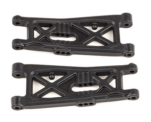 ASS92411 RC10B7 FT Front Suspension Arms, carbon Team Associated