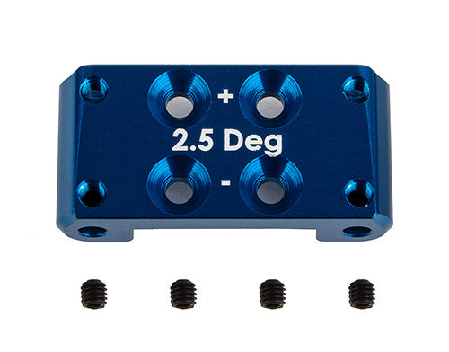 ASS92437 RC10B7 FT Front Bulkhead, +/-2.5 deg., blue aluminum Team Associated