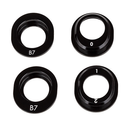 ASS92455 RC10B7 FT Aluminum Differential Height Inserts TEAM ASSOCIATED