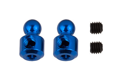 ASS92457 RC10B7 Anti-Roll Bar Hardware Set, blue aluminum Team Associated