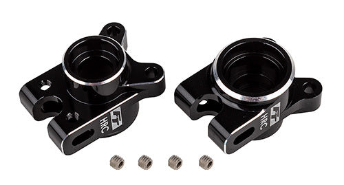 ASS92474 RC10B7 FT Rear Hub Set, HRC, black TEAM ASSOCIATED