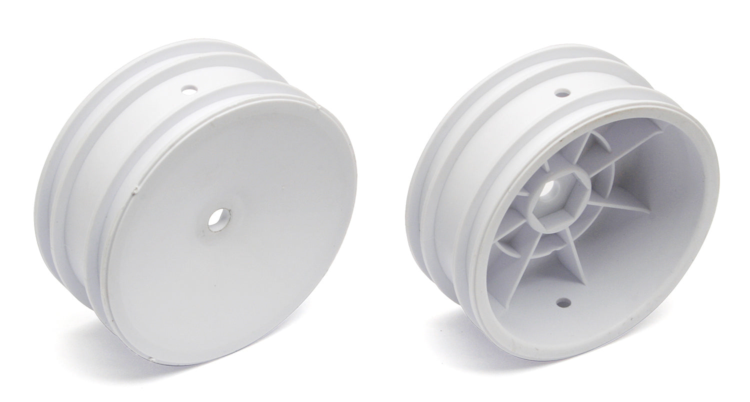 ASS9690 2WD Front Wheels, 2.2 in, 12 mm Hex, white Team Associated