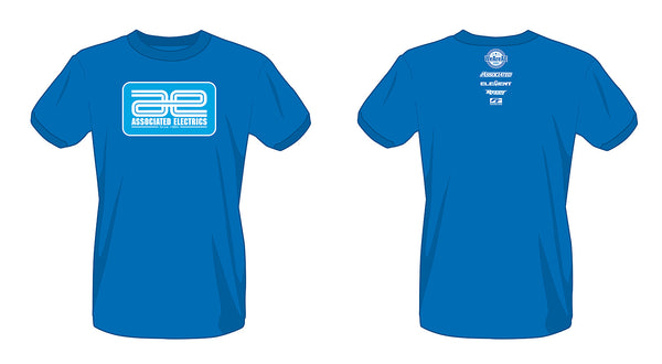 ASS97020 Associated Electrics Logo T-Shirt, blue, S