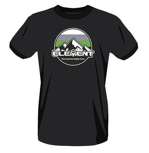 ASS97062 Element RC Circle Mountains T-Shirt, black, small