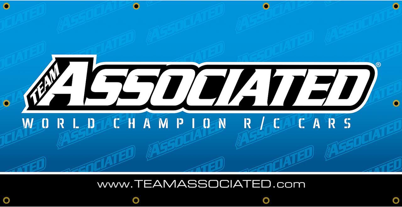 ASS97082 Team Associated Vinyl Banner, 60x30 Team Associated