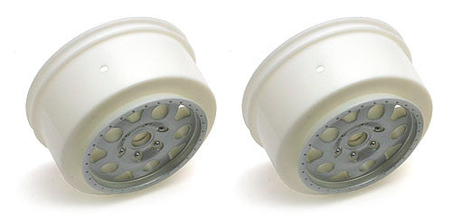 ASS9805 SC10 KMC Front Wheel Silver Team Associated