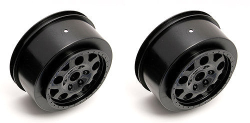 ASS9807 SC10 KMC Front Wheel Black Team Associated