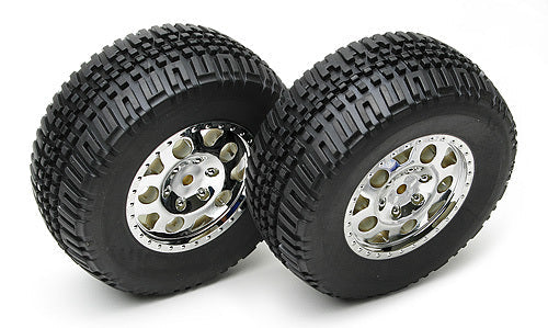 ASS9871 SC10 Rear Tyre/Wheel Chrome Team Associated