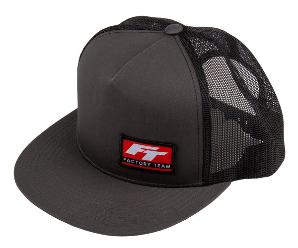 ASSSP434 Factory Team Logo Trucker Hat, flat bill