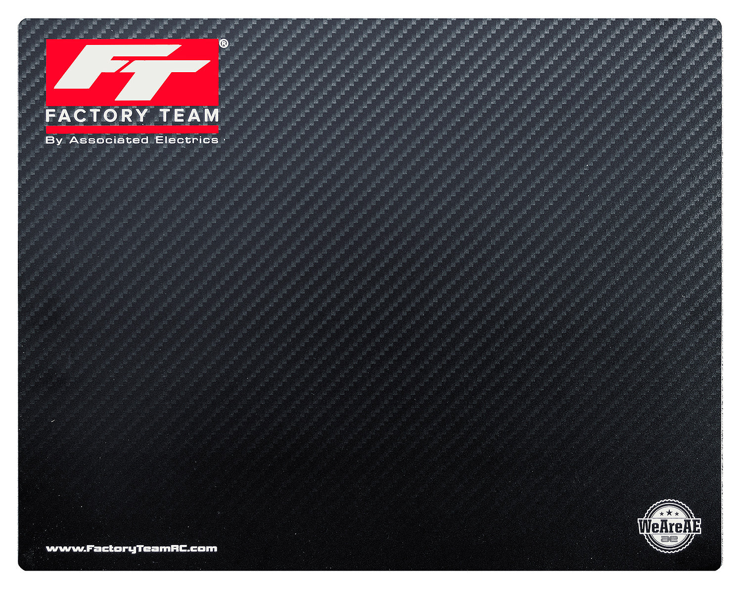 ASSSP438 Factory Team Carbon Fiber Print Countertop/Setup Mat Team Associated