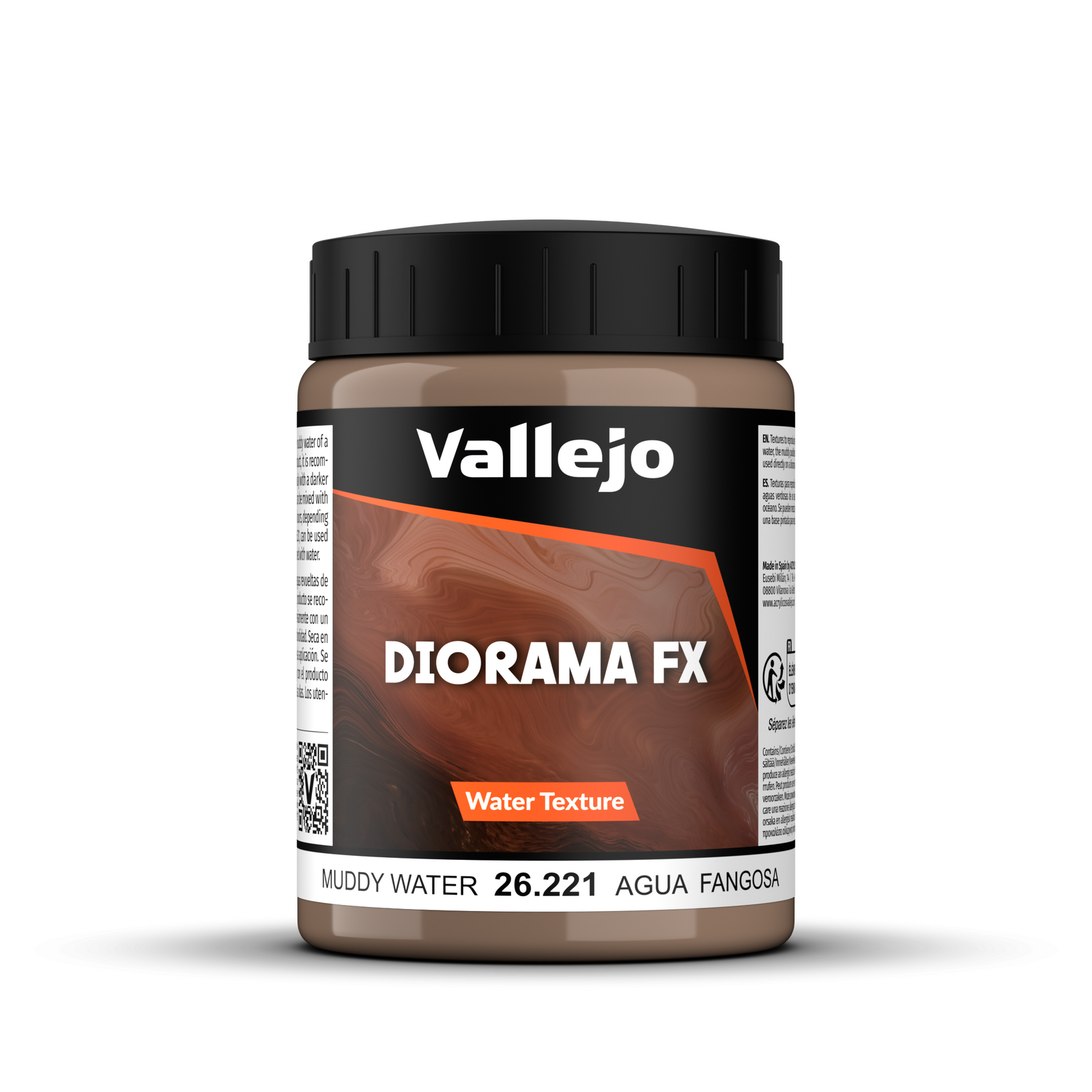 Vallejo Diorama FX Water Textures Muddy Water 200ml AV26221