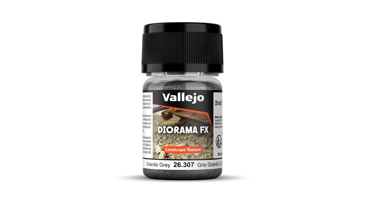 Vallejo Diorama FX Landscape Textures Granite Grey 35ml (0.2-0.6mm) AV26307