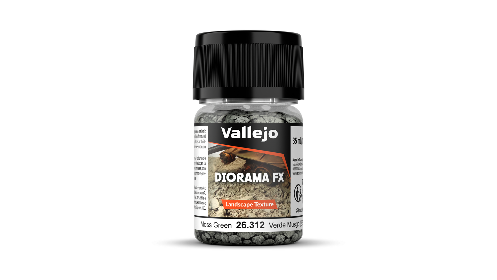 Vallejo Diorama FX Landscape Textures Moss Green 35ml (2-5mm)