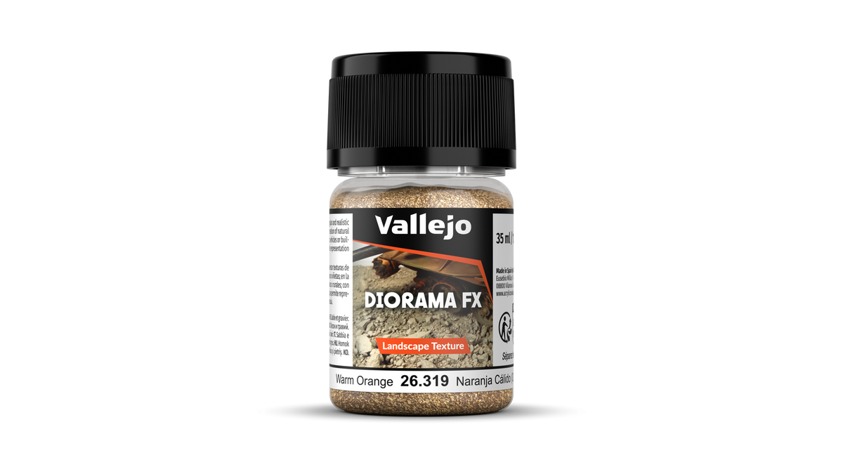 Vallejo Diorama FX Landscape Textures Warm Orange 35ml (0.1-0.6mm) AV26319