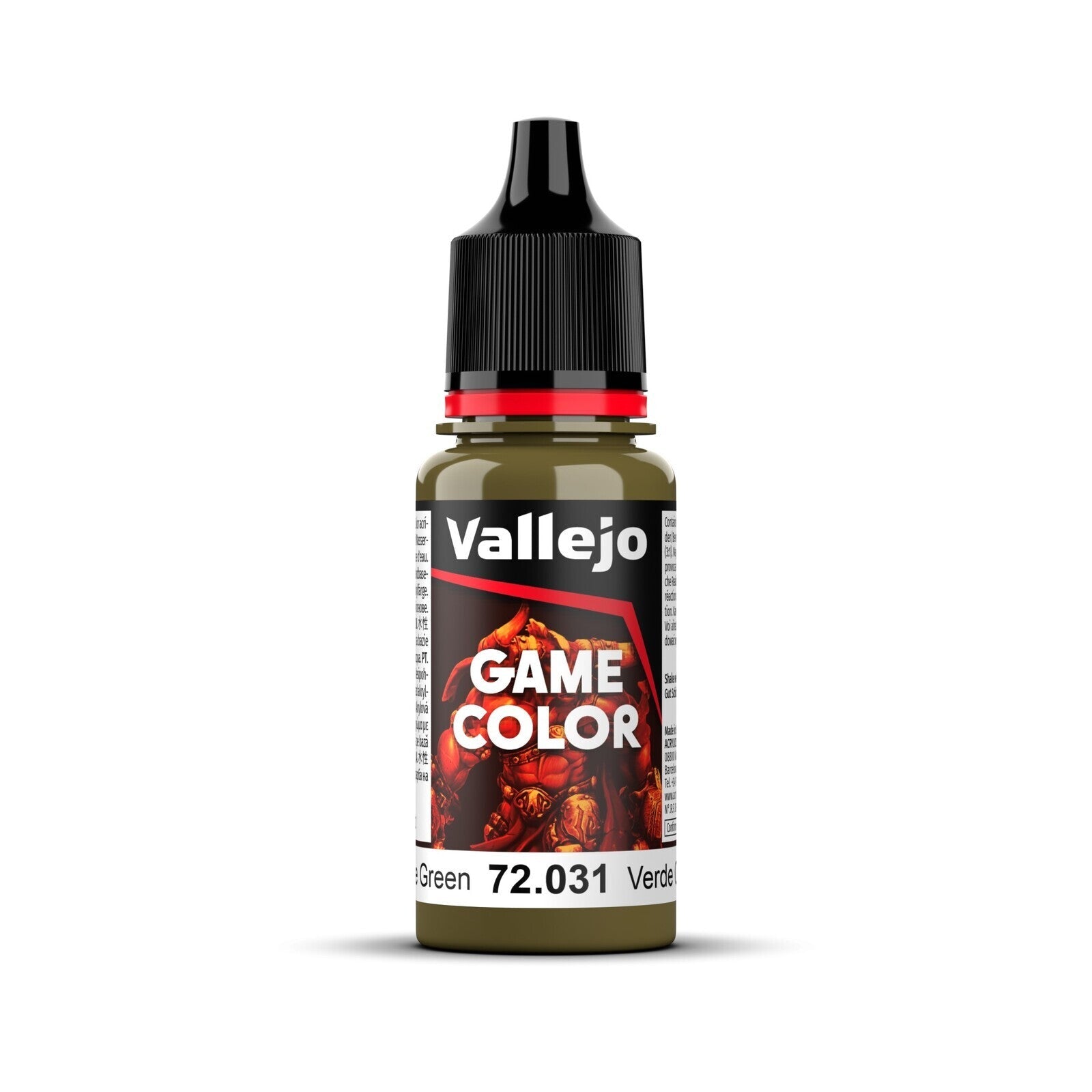AV72031 Vallejo Game Colour Camouflage Green 18ml Acrylic Paint - New Formulation Vallejo