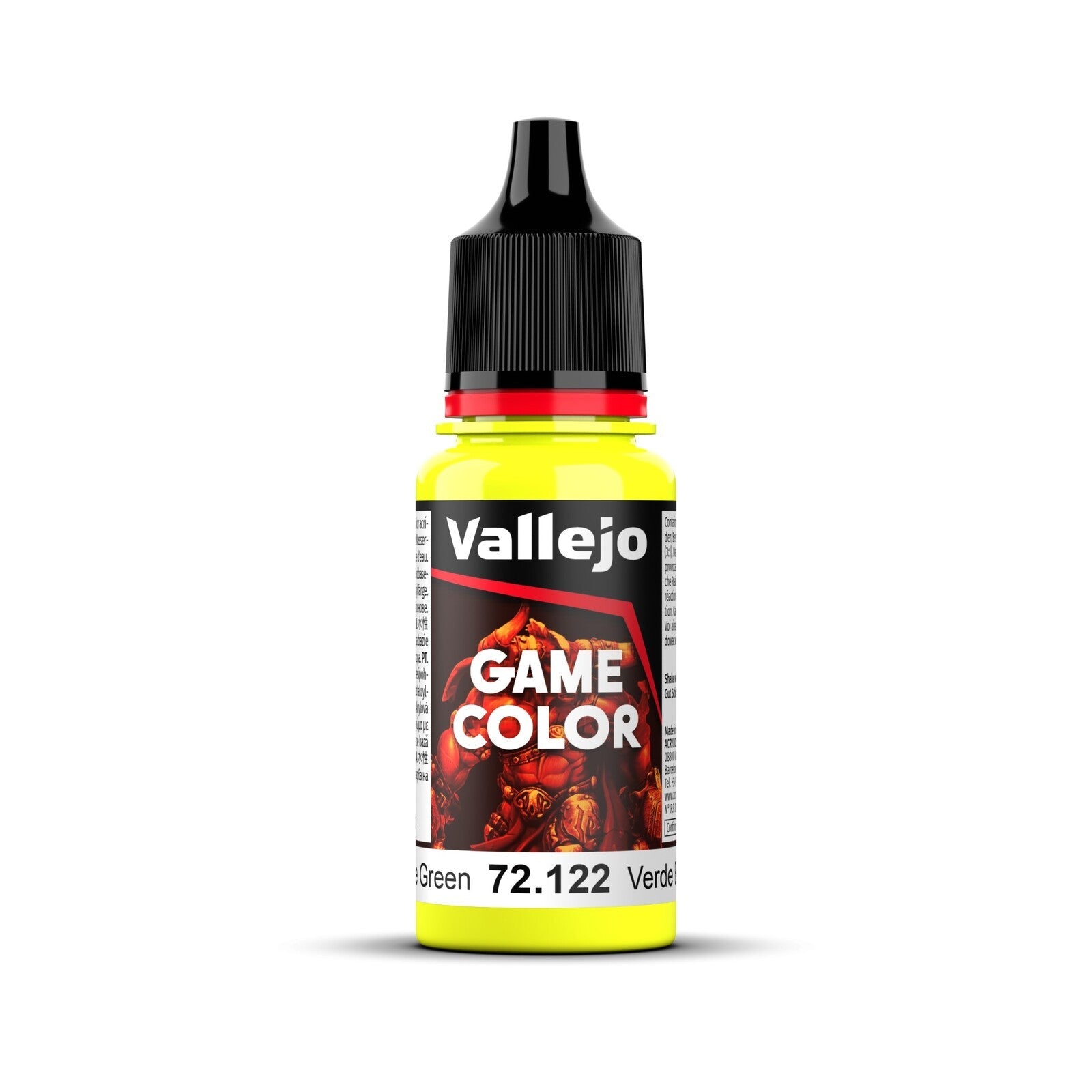 AV72122 Vallejo Game Colour Bile Green 18ml Acrylic Paint - New Formulation Vallejo