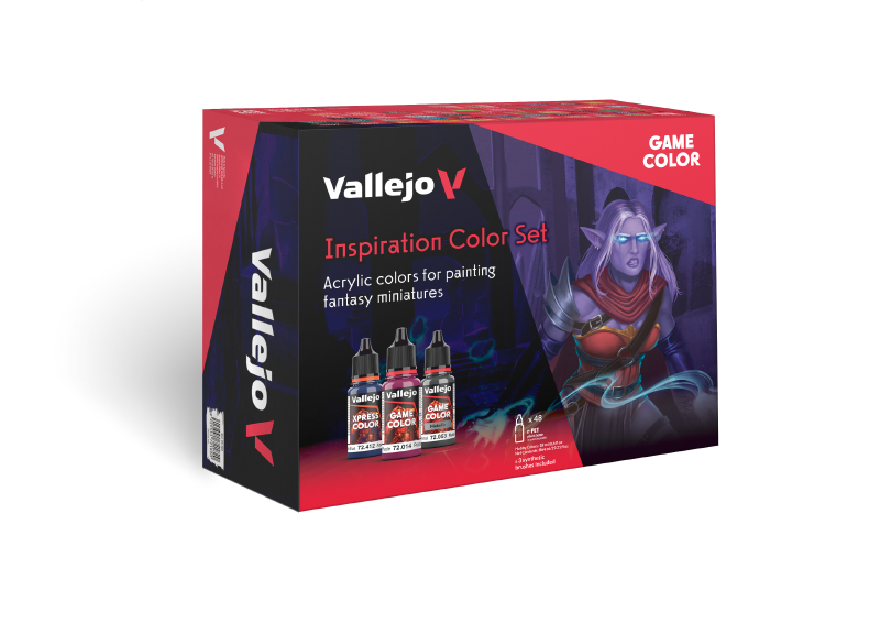 Vallejo Game Colour Inspiration Colour Set (48 Colours) Acrylic Paint Set