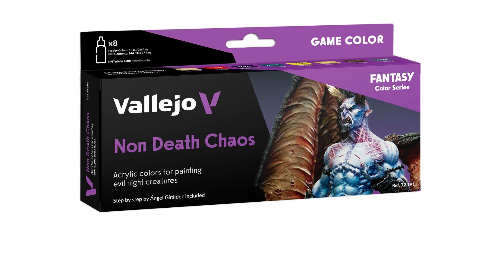 Vallejo Game Colour Non Death Chaos - 8 Colour Acrylic Paint Set