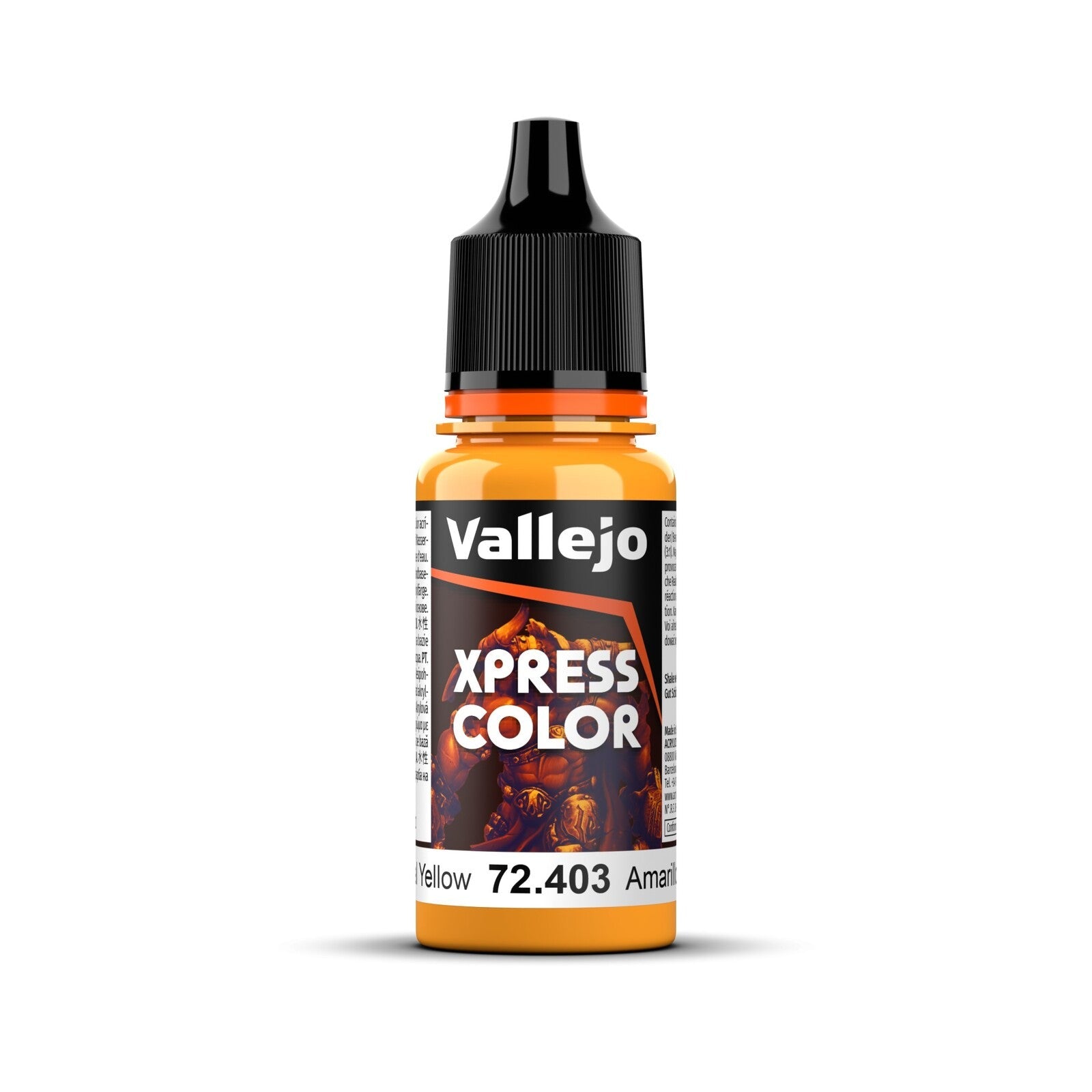 AV72403 Vallejo Game Colour Xpress Color Imperial Yellow 18ml Acrylic Paint - New Formulation Vallejo