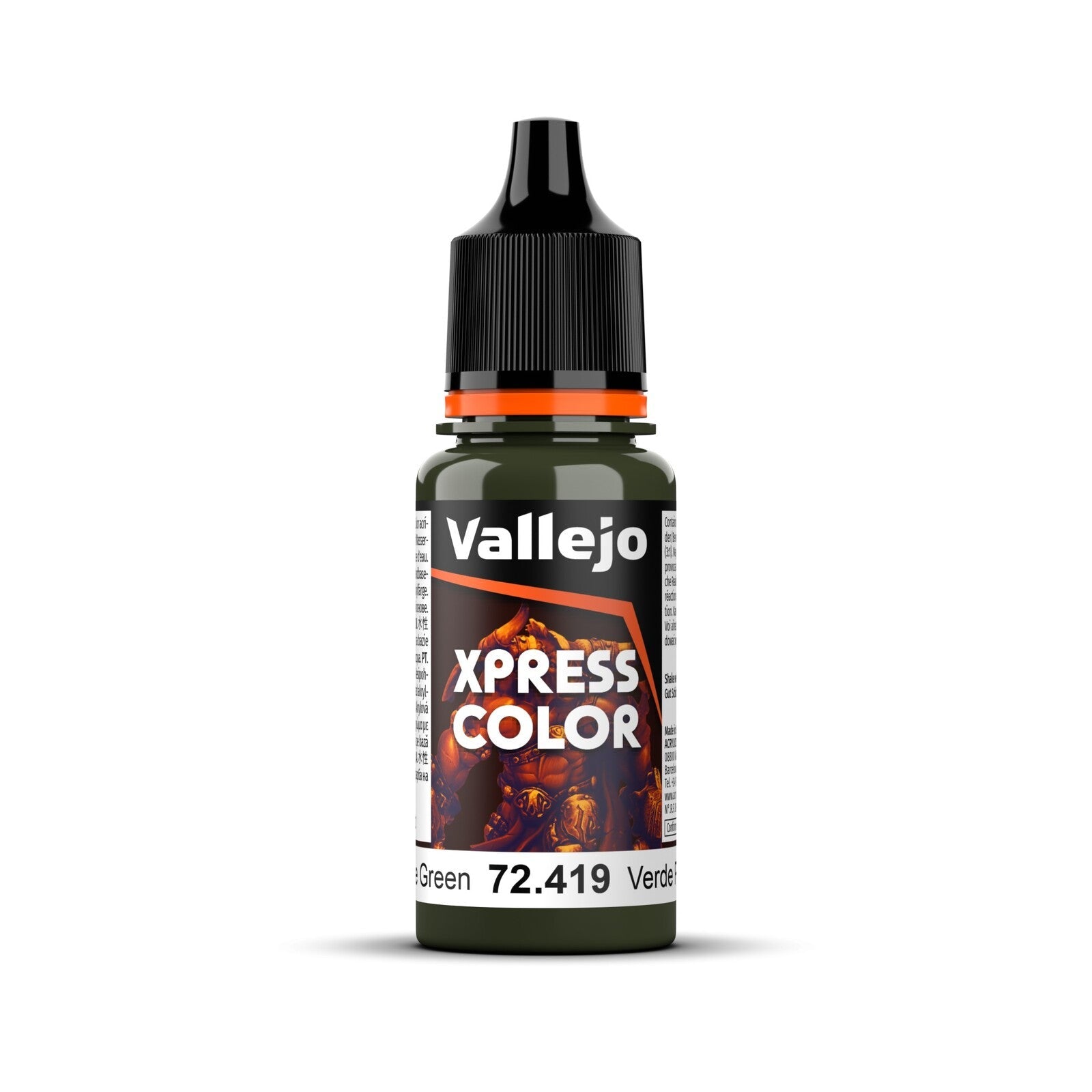 AV72419 Vallejo Game Colour Xpress Color Plague Green 18ml Acrylic Paint - New Formulation Vallejo