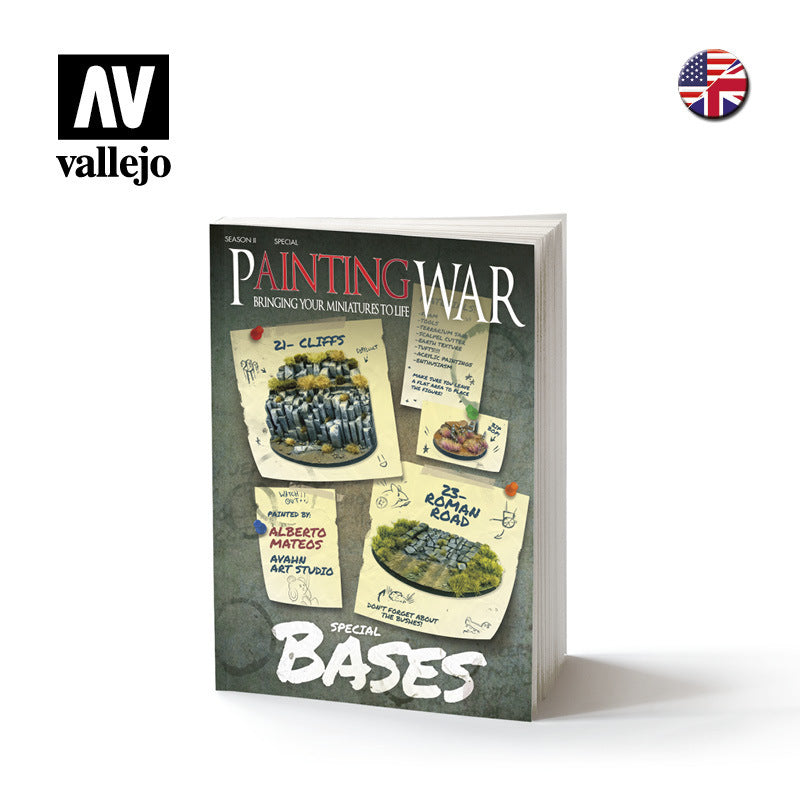AV75045 Vallejo Book: Painting War Bases (English) Vallejo