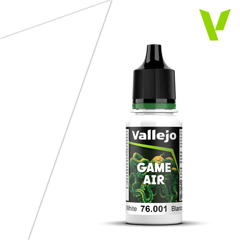 AV76001 Vallejo Game Air Dead White 18 ml Acrylic Paint - New Formulation Vallejo